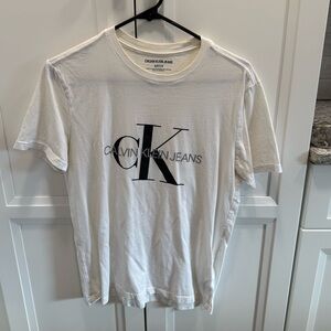 Calvin Klein Jeans white CK T-shirt